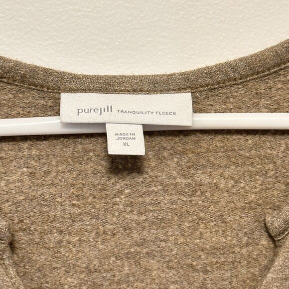 Pure Jill J Jill Tranquility Fleece Long Sleeve Womens Sz XL Pullover Top Tunic - Picture 3 of 7